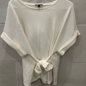 Express Ivory Textured Blouse